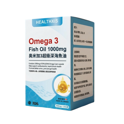 Healthxis - Omega 3 Fish Oil 1000mg 120粒