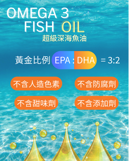 Healthxis - Omega 3 Fish Oil 1000 mg 120粒